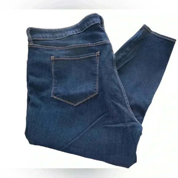 Old Navy High-Rise Super Skinny Ankle Jeans, Size 24, Deep Rinse - Picture 9 of 10